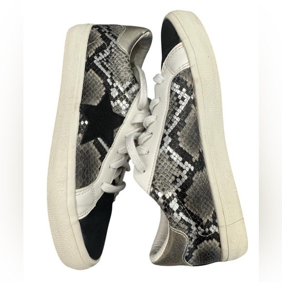 Vintage Havana Sonny Snake Skin Low Top Gold Black White Sneakers Size 6.5M - Picture 9 of 11